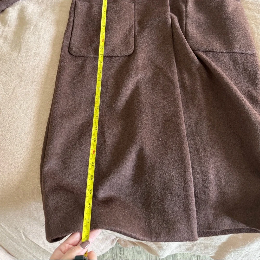 House of Harlow 1960 Chocolate Brown Wool Coat - Picture 5 of 8